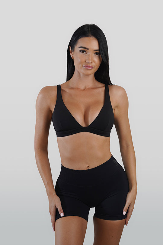 RECOIL SCRUNCH SHORTS - BLACK